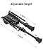 MidTen Rifle Bipod 6-9 Inches, Lightweight Tactical Shooting Sling Stud Bipod, Heavy Duty Non-Slip Feet for Hunting, Aluminum