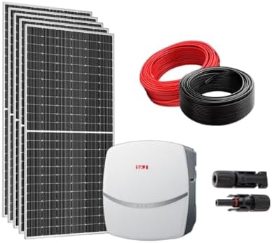 kit energia Solar 620Kw/H SAJ 6Kwa 8 Paineis 605V