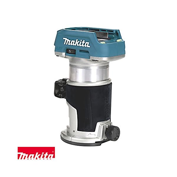 Makita DRT50ZJX3 Bürstenloser Fräsentrimmer, 18 V, Li-Ion, LXT, komplett mit 4 Basisbaugruppen, Lieferung in einem Makpac-Gehäuse, Batterien und Ladegerät nicht im Lieferumfang enthalten – Bild 8
