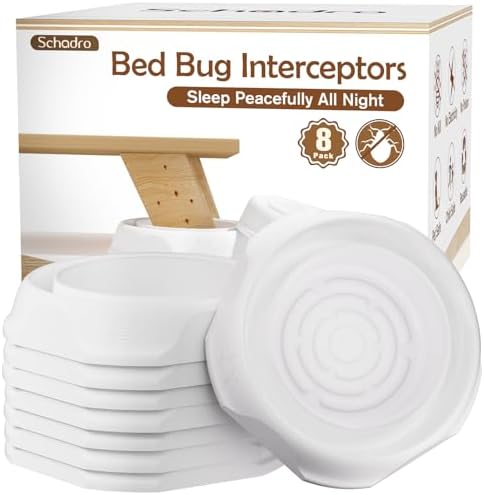 Bed Bug Interceptors, 8 Pack Bed Bug Traps, Insect Detector for B...