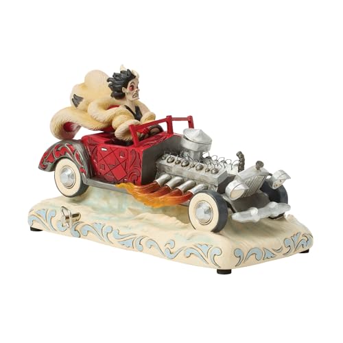 Disney Traditions Cruella Figurine Musicale Scène de Voiture
