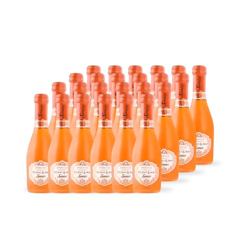 SCAVI & RAY Sprizz Aperitivo Piccolo – 24 x 0,2l mediterraner Cocktail mit spritziger Grapefruit & Blutorange, 5,5% Vol. Alkohol – perfekt für unterwegs & kleine Genussmomente