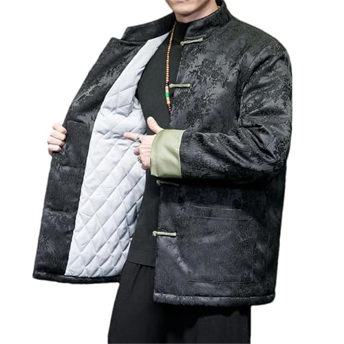 Veste style chinois homme d'automne finitions boucles traditionnelles