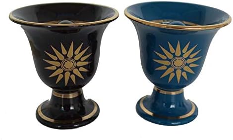 Pythagoras Cup Alexander The Great Two Quality Cups Petrol Black