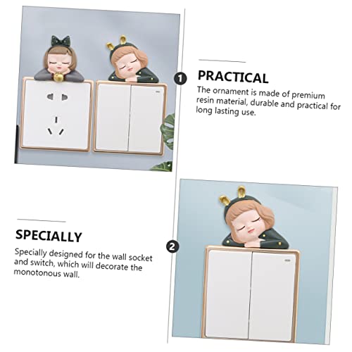 Decoraciones de pared de cuento Ciieeo con 6 pegatinas infantiles para interruptor 7