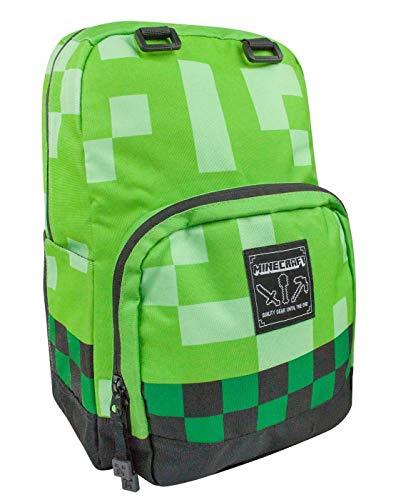 Mochila Escuela Verde de la Enredadera de Minecraft Niños