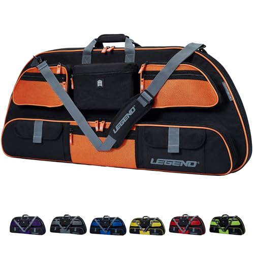 Image of LEGEND Apollo Soft Bow Case - Compound Bow Case with Multiple Storage & Foam Padding, Lightweight Bow and Arrow Case for Archery Accessories, Bow Bag with Arrow Tube Pocket - 40 inch & 44 inch