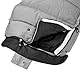 Gesslein Fußsack Igloo, Babyfußsack (mitwachsend & rutschsicher, geschützter Kopfbereich, pflegeleichter Fußsack Kinderwagen), grau meliert