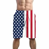 Stazary American Flag Patterns Mens Swim Trunks Quick Dry Beach Board Shorts Summer Surf Boardshorts