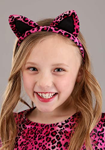 Disfraz de Leopardo Rosa para Niñas con Vestido y Accesorios miniatura 4