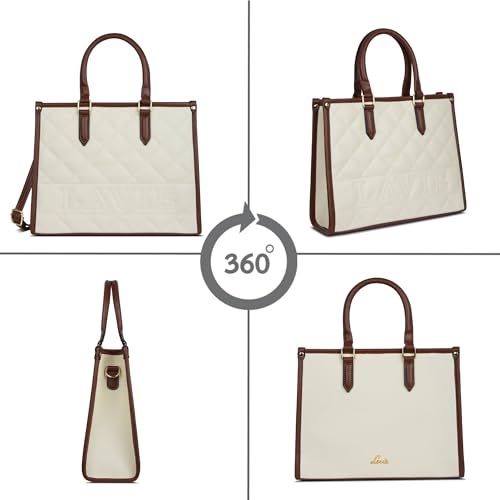 Image of Lavie Women's Quilt Jessa Box Satchel Bag | Satchel Handbag for Work | Ladies Purse | Stylish Shoulder Bag | Gift for Women