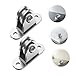 Beaupretty 4 Pieces Small Clothesline Pulley Block Set, Steel Single Bearing Ceiling Mount Wheels for Rope Handling and Lifting, Heavy Duty Fixed Pulley System for Industrial Use