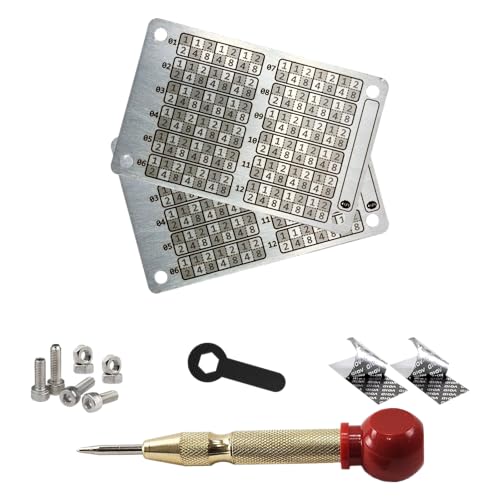 Conjunto de 02 Carteiras (cold wallet) e Marcador de Metal para Criptomoedas, Aço Inox, capacidade de 24 palavras por placa, gravado a laser nas duas faces