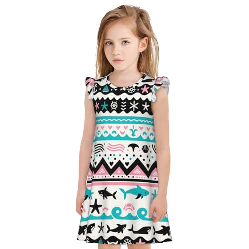 Augenstern Flutter Sleeve Nightgown Beach-Bohemia-Style Soft Sleepwear Nightdress4