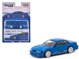 1:64 Scale Diecast Model Car Compatible with Nissan Silvia (S13) Vertex Toyo Tires Blue Metallic Global64 Series Limited Edition by Tarmac T64G-025-BL