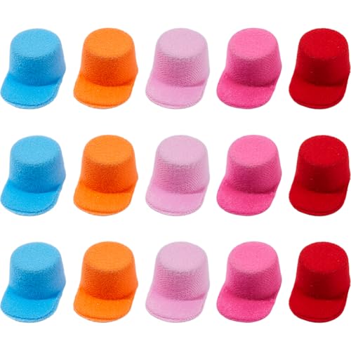 Mini casquettes de baseball en EVA lot de 15 petits chapeaux pour marionnettes