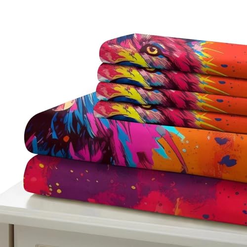 Parure de lit 3D sorcière housse de couette microfibre légère double pour adulte - 7
