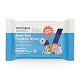 Vetnique Labs Glandex Dog Wipes for Pets Cleansing & Deodorizing Anal Gland Hygienic Dog & Cat Wipes with Vitamin E, Skin Conditioners and Aloe (100ct Pouch)