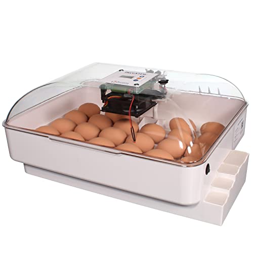 IncuView All-in-One Automatic Egg Incubator w Built-in Egg Turner, Incubator Warehouse, Easy-to-Use Controller, Countdown Hatch Timer, Auto-Off Egg Turner, Universal Egg Turner, Quail - Goose, 1140
