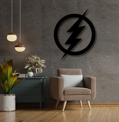 Image of TWIGGY Superhero 6mm MDF Wood Wall Decor Art for Home, Office, or Gaming Room, Gift, Anime (pack of 1 | The Flash)