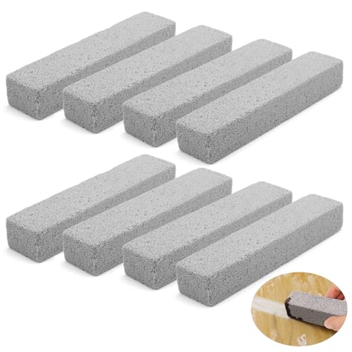HIKPACKER Pietra Pomice Detergente, 8 Pezzi Pumice Stone, Forno Detergente per Piastrelle, Spazzole per Pulizia, Pietra Pomice Pulizia per Grill, Bagno, Lavandino, Cucina, Grate