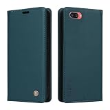 YBFJCE Case for Oppo A3s PU Leather Wallet Cover,Flip Folio Case with Card Holders,Magnetic Phone Cover Compatible with Oppo A3s,Green