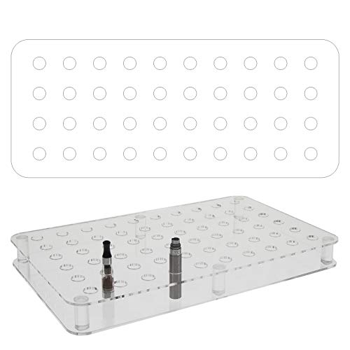 Avà srl Prèsentoir en plexi pour 40 Cigarettes électroniques et recharges - Dimensions : 16 x 38 x H 2.6 cm