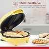 Holstein Housewares Stainless Steel 2 Section Omelet & Frittata Maker, Non Stick Coating, Easy To Clean, Indicator Lights, Compact Storage, Prepare Versatile Recipes in Minutes. 2 Portions, Yellow #2
