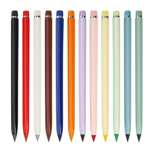 Hesaohuk 12 lápices de colores borrables para dibujar bocetos y tomar notas, inspiran tus habilidades artísticas