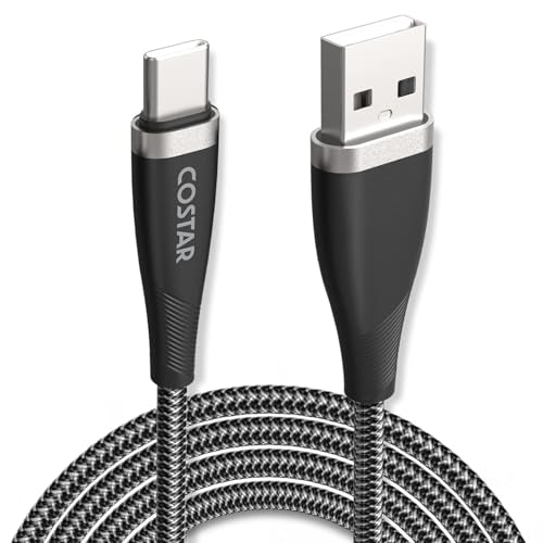 Image of COSTAR 65W USB to USB C Cable (4.9ft),USB A to Type C Cable Fast Charging Nylon Braided Data Sync Transfer Cord USB C Charger for 17,16 Pro,15 Pro Max, 17 Air,Galaxy S20 S10 Note 20