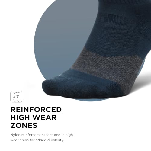Image of Feetures Elite Light Cushion Mini Crew Sock - Sport Sock with Targeted Compression