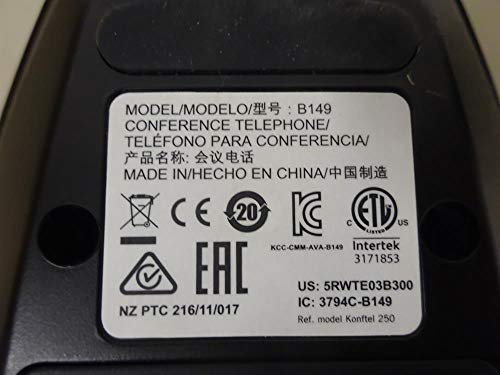 Avaya B149 Teléfono Conferencia Negro miniatura 4
