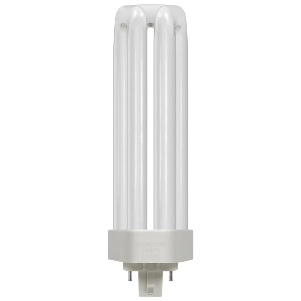 Crompton Lamps LED PLT-E 13W G24q Triple Turn TE-Type Direct to Mains (42W Equivalent) 3000K Warm White Opal 1750lm 4-Pin Universal Light Bulb