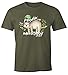 Produktbild MoonWorks Herren T-Shirt Faultier Ich wurde positiv auf Müdigkeit getestet Sloth Fun-Shirt lustig Faulenzer Langschläfer Army XL