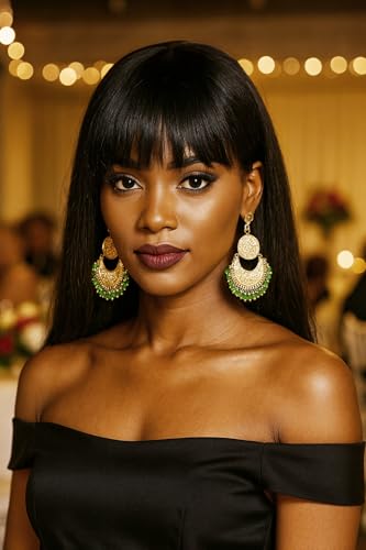 Touchstone Indian Bollywood Finely Hammered And Embossed Traditional Charming Look Dangling Chand Baali Half Moon Motif Designer Jewelry Earrings For Women2