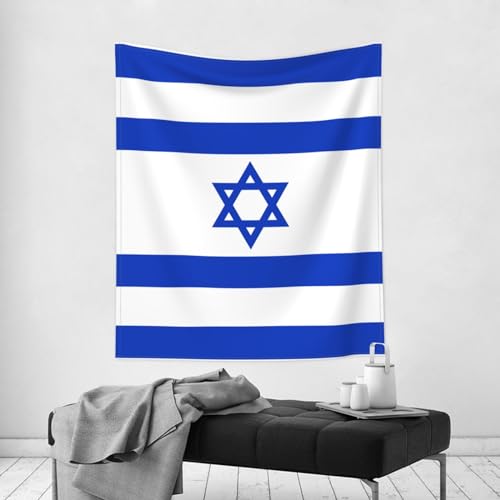 Tissu de pique-nique imprimé drapeau israélien grand format pour mur - 3