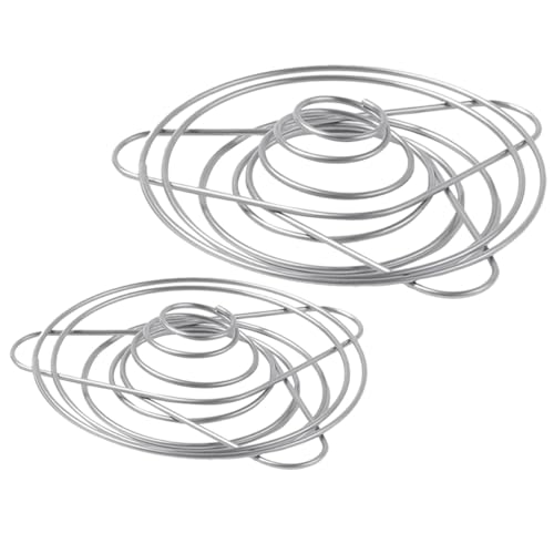 OATIPHO Filtro de Café Plegable de Acero Inoxidable, Juego de 2 Filtros (talla Grande y Mediana), Reutilizable para Camping y Viajes, Apto para Uso al Aire Libre y Preparar Café en Casa