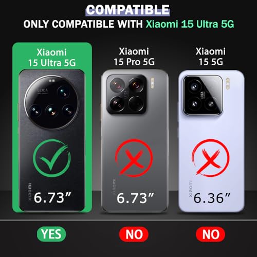 Image of TheGiftKart Tough Armor Bumper Back Cover Case for Xiaomi 15 Ultra 5G | Kickstand & Ring Holder | 360 Degree Protection Back Cover Case for Xiaomi 15 Ultra 5G (PC & TPU, Rotating Camera Cover, Black)