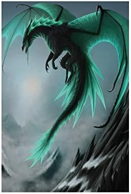 Custom Poster Paper,Flying Dragon Fade-Resistant Poster 20"x30"(One-Side)