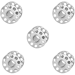 Maquina De Bordar Antigua Bobinas para Máquina, 5 Pcs Bobina de Hilo de Metal, Canillas Maquina Coser Inoxidable, Canillas Universales Maquina Coser, para Máquina de Coser Doméstica de Estilo Antiguo