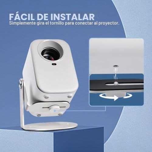 Soporte para proyector mini con tornillo universal un cuarto para techo y mesa 5