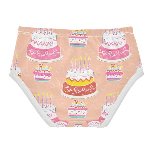 Colorful Birthday Cakes Candles Toddler Girls's Underwear 2T 202c11922