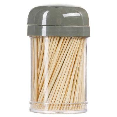 Fackelmann - Lot De 190 Cure-dents En Bois Dans Une Boîte Ronde Avec Couvercle Fackelmann Wood Edition