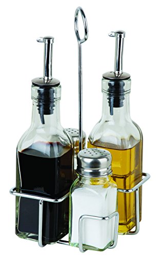 Visiodirect MARASKA MENAGERE 4 Piece sel/Poivre/Huile/vinaigre.