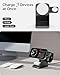 Spigen for MagSafe Charger Stand, [Certified] 3 in 1 Wireless Charging Station 15W Fast Charging Compatible with iPhone 17 16 15 14 13 AirPods Apple Watch 10 Ultra 2 Wallet Accessories and More
