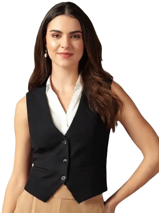 WaistCoat,RegularFit WaistCoat,Black WaistCoat,Cotton Blend WaistCoat,Casual WaistCoat,Office Wear WaistCoat,Women WaistCoat,WaistCoat10.