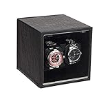JHSHENGSHI Leiser Motor Shaker Uhrenkasten Automatikuhr mit drehbarem Lauf Exquisite Dekoration 2 Mechanische Uhren Uhrengehäusehalter