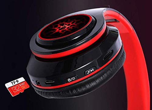 LG Snow Casque sans Fil, Casque Pliable OverEar, sans Fil Oreillette Bluetooth 5.0, Earmuffs Surround Sound Noise Cancelling Doux Mémoire Protein Gaming Headset for PC/Téléphones/TV Casque – Image 4