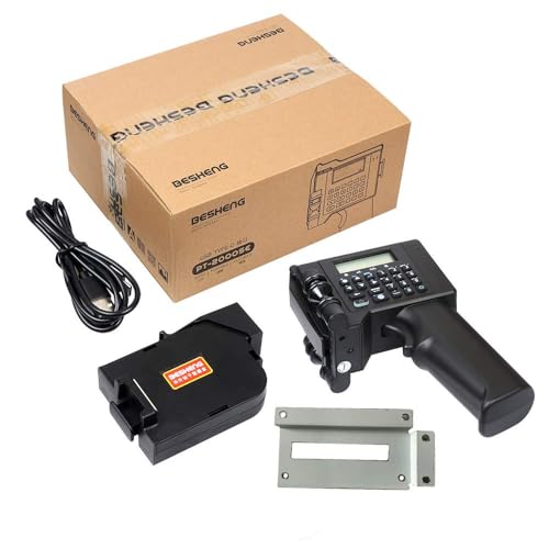 Miniatura 7 de Besheng Pt2000se Impresora De Mano Portátil, Pistola Impresora De Inyección De Tinta Mano Con De Cartucho De Tinta De Secado Rápido, Máquina De Codificación Portátil Para Fecha, Logotipos, Códigos Qr