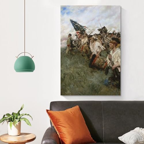 Generic Pyle Nation Makers 1906 Nthe Nation Makers Depicts The Battle Of Brandywine Of 1777 During Canvas Wall Art Prints Poster Gifts Photo Picture Painting Posters Room Decor Home Decorative 16X24Inch thumb #3
